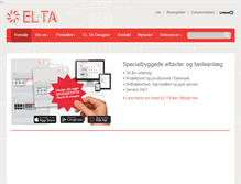 Tablet Screenshot of el-ta.dk